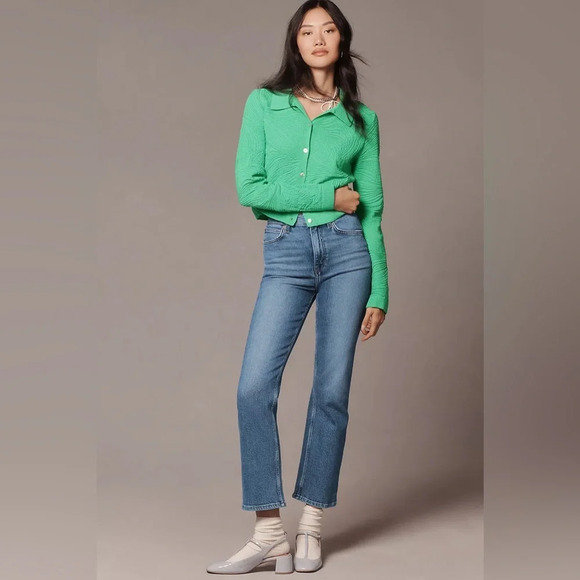 NWT RE/DONE 70s Crop High-Rise Bootcut Jeans 25 - Picture 5 of 13